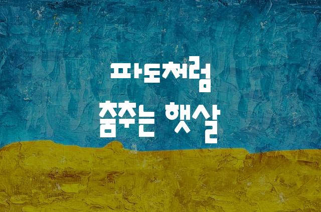 HS여름물빛체
