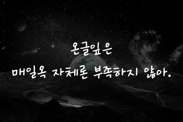 온글잎 매일옥자체