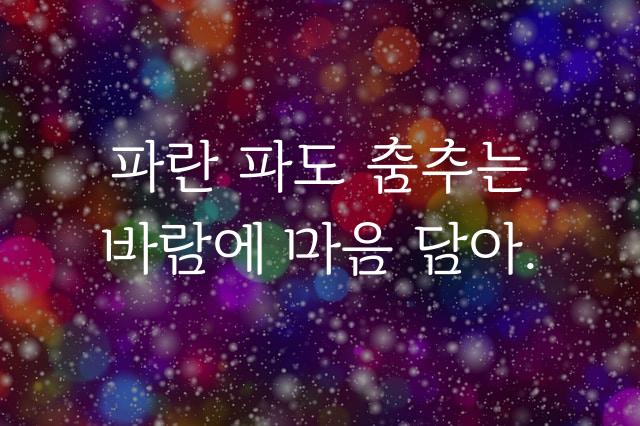 속초바다 바탕체